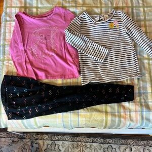 Girls' Long Sleeve Tops and Leggings‎ Set
